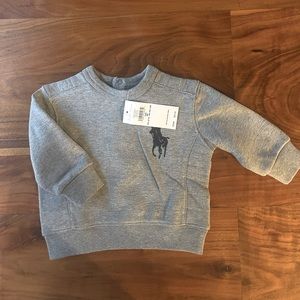 Ralph Lauren Crewneck Baby Sweatshirt- NWT- Size 6 mo